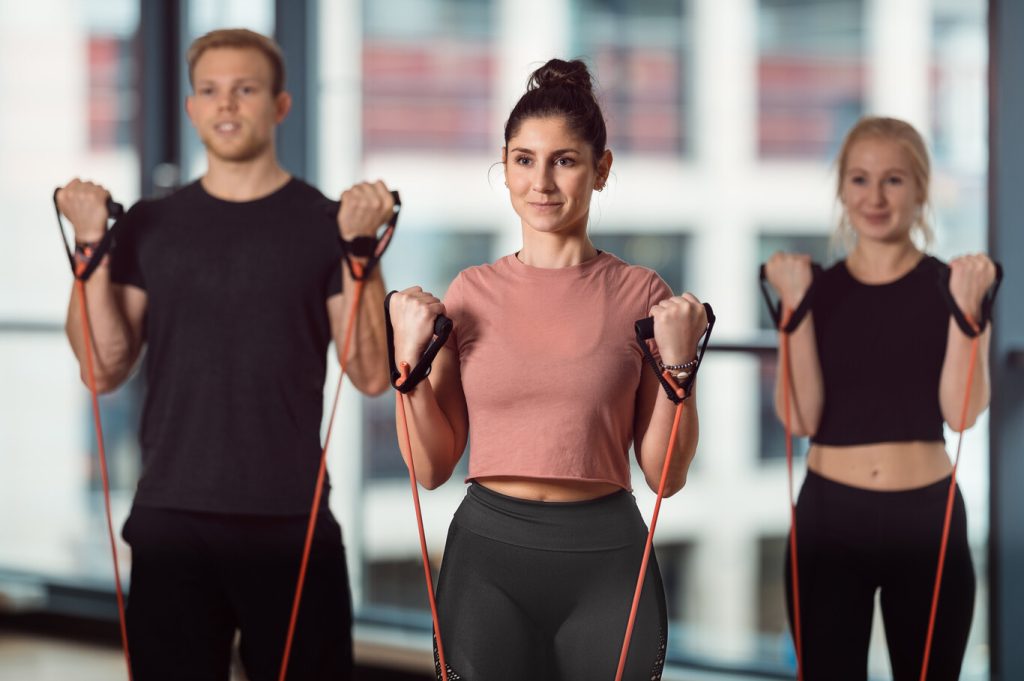 Training im Fitnessstudio
